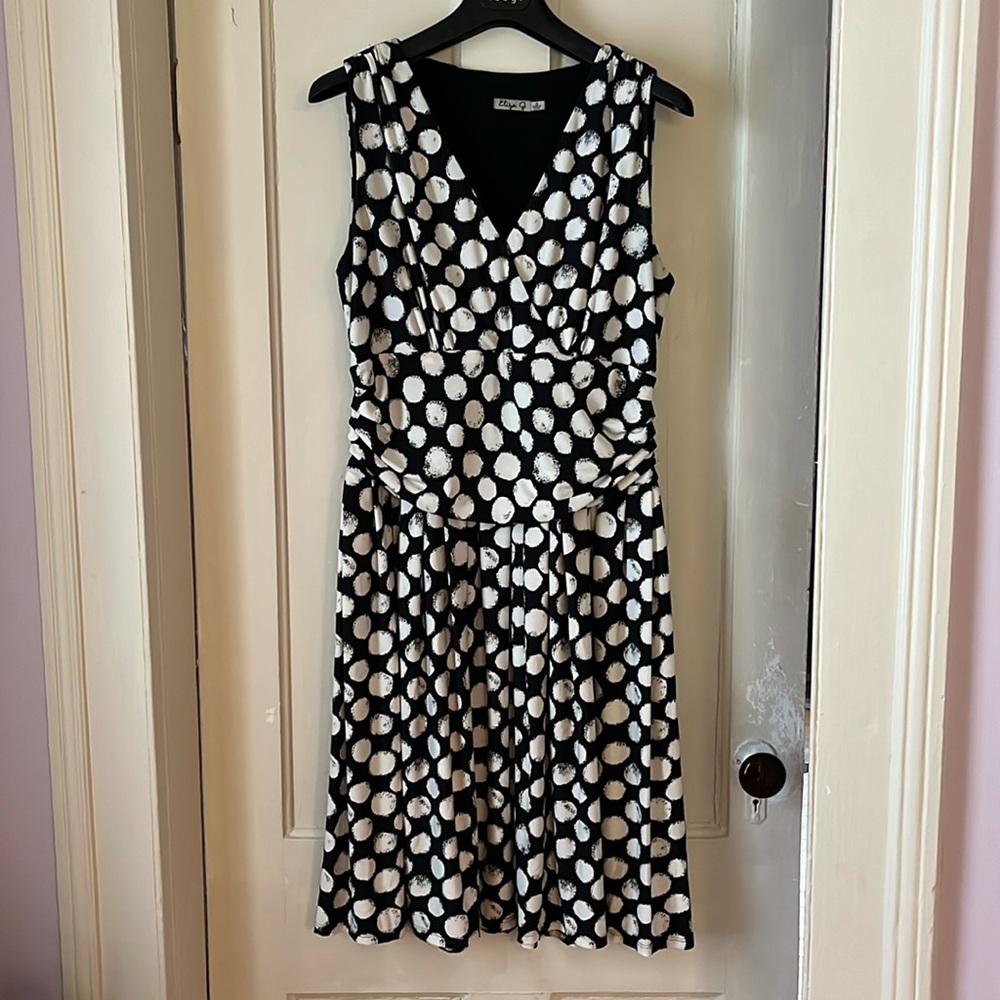ELIZA J polka dot sleeveless dress - size 14